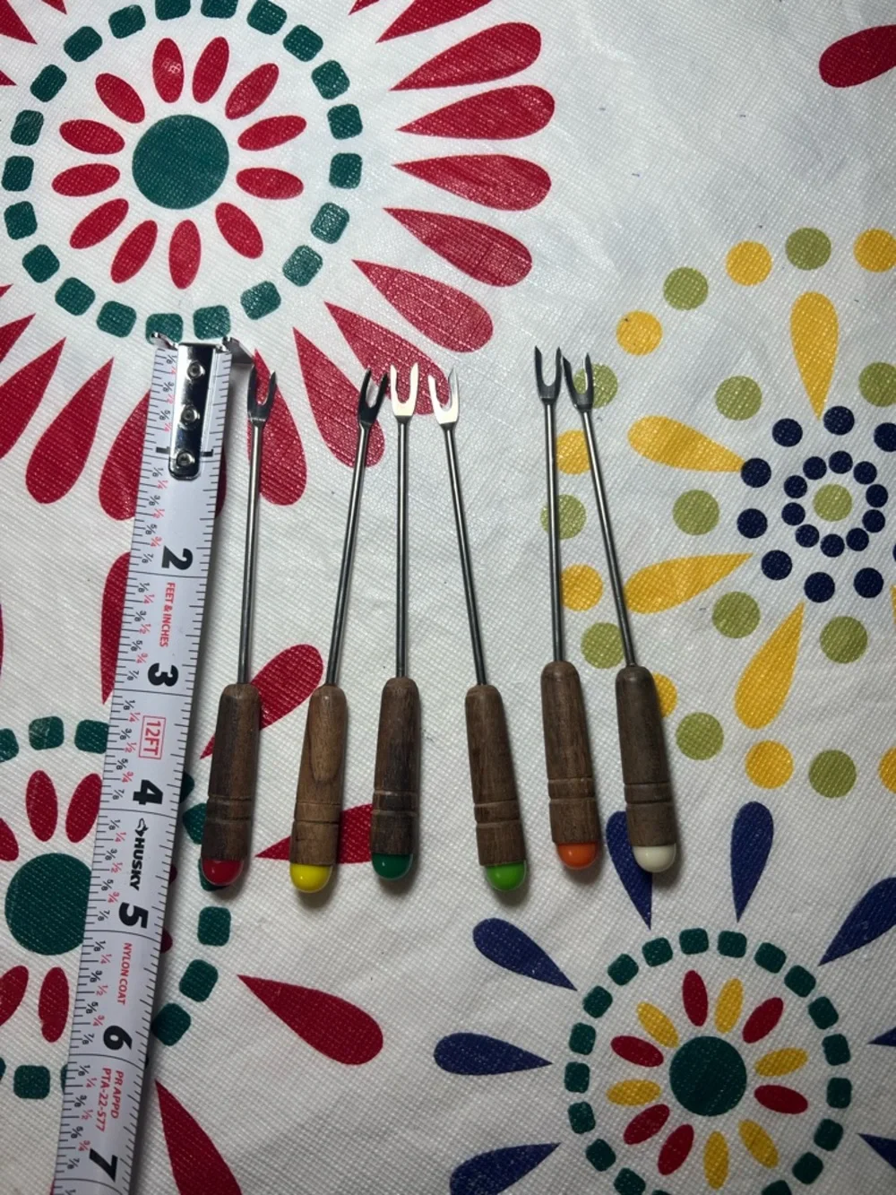 VTG Mid Century Modern Fondue Forks Set of 6 Stainless Steel Japan